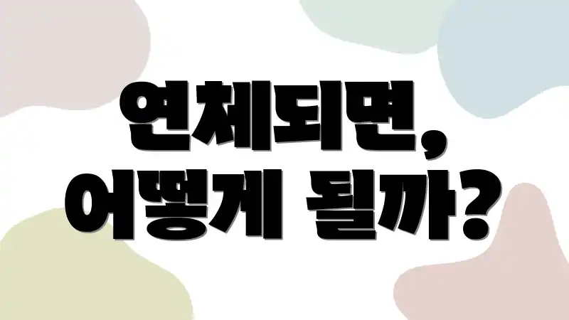 연체되면, 어떻게 될까?