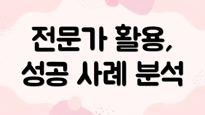 전문가 활용, 성공 사례 분석