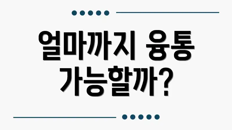 얼마까지 융통 가능할까?