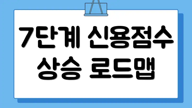 7단계 신용점수 상승 로드맵