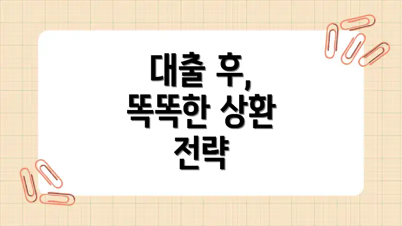 대출 후, 똑똑한 상환 전략