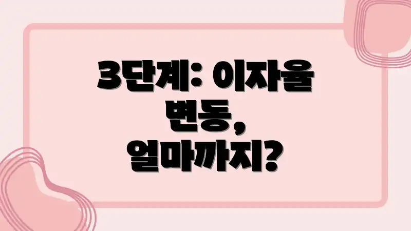 3단계: 이자율 변동, 얼마까지?
