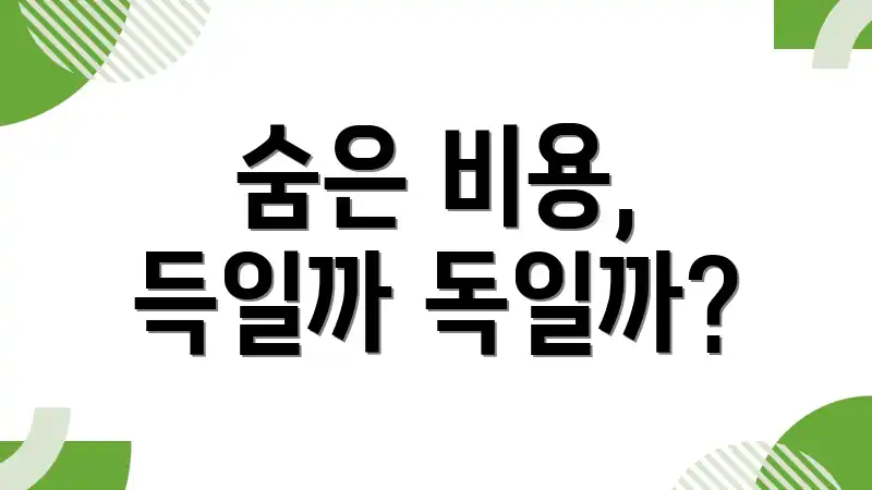 숨은 비용, 득일까 독일까?